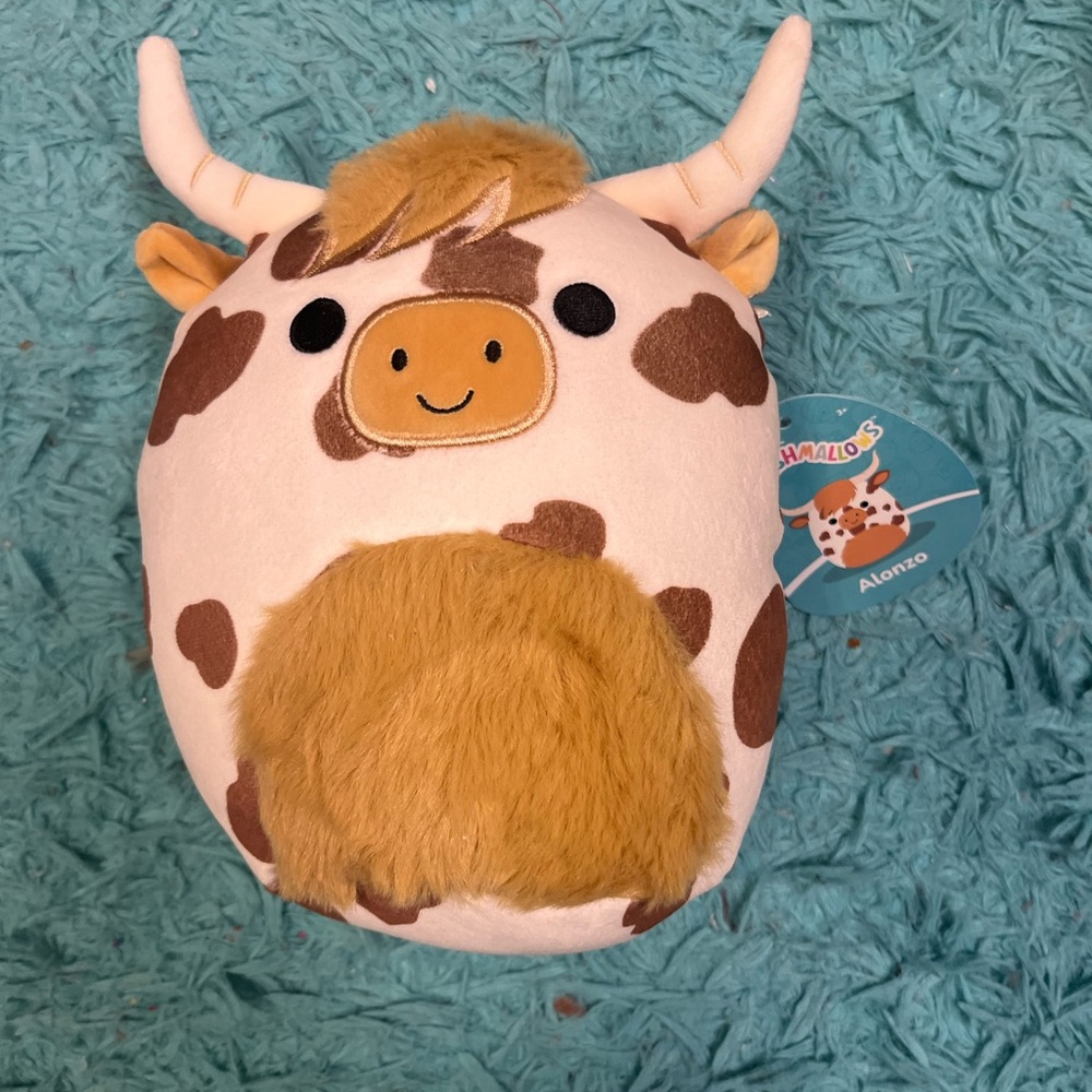 💛Alonzo the Highland Cow 7" Squishmallow
